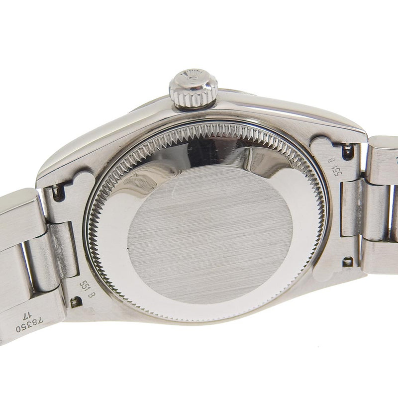【ROLEX】ロレックス
 オイスターパーペチュアル 77080 ステンレススチール 自動巻き ボーイズ ネイビー文字盤 腕時計
A-ランク