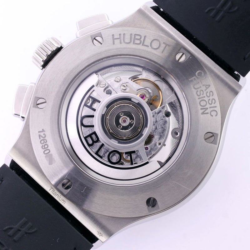 [HUBLOT] Hublot Classic Fusion Aerofusion 525.nx.0170.lr Watch Titanium x Rubber Automatic Wind Menalog L display Men's Gray Dial Watch A Rank