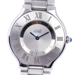 Cartier カルティエ レディース腕時計 マスト21 W10109T2 シルバー文字盤 クォーツ 仕上げ済