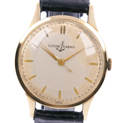 【Ulysse Nardin】ユリス・ナルダン
 腕時計
 K18イエローゴールド×レザー ゴールド 手巻き アナログ表示 メンズ ゴールド文字盤 腕時計