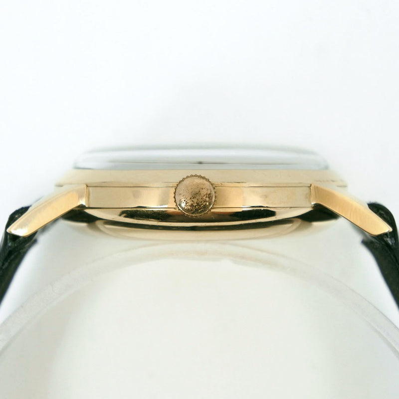 【IWC】インターナショナルウォッチカンパニー
 cal.89 K18イエローゴールド×レザー 手巻き アナログ表示 メンズ シルバー文字盤 腕時計