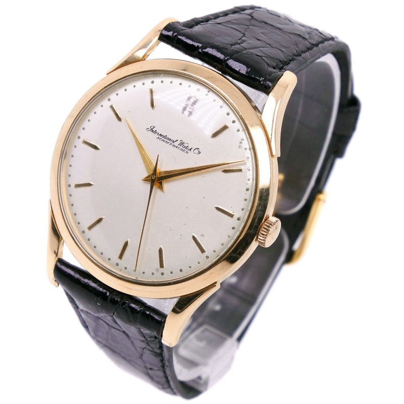 [IWC] International Watch Company Cal.89 Reloj K18 Gold amarillo x cuero -Pantalla analógica de la mano de la mano para hombres Reloj