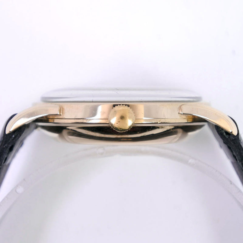 [IWC]国际手表公司Cal.852 K18黄金X皮革自动银牌表盘