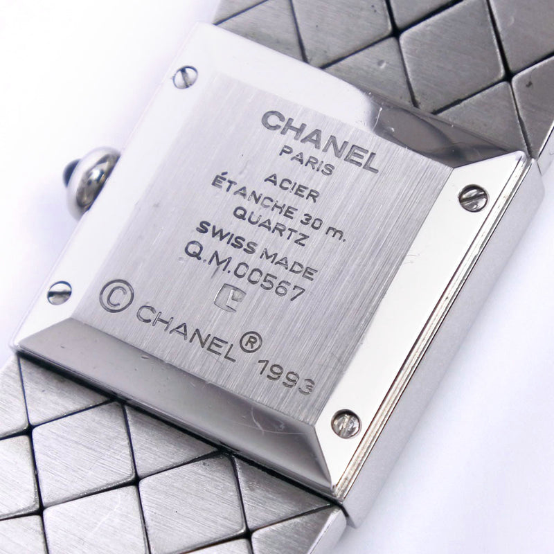 【CHANEL】シャネル
 マトラッセ H0009 腕時計
 ステンレススチール クオーツ アナログ表示 レディース 黒文字盤 腕時計
A-ランク