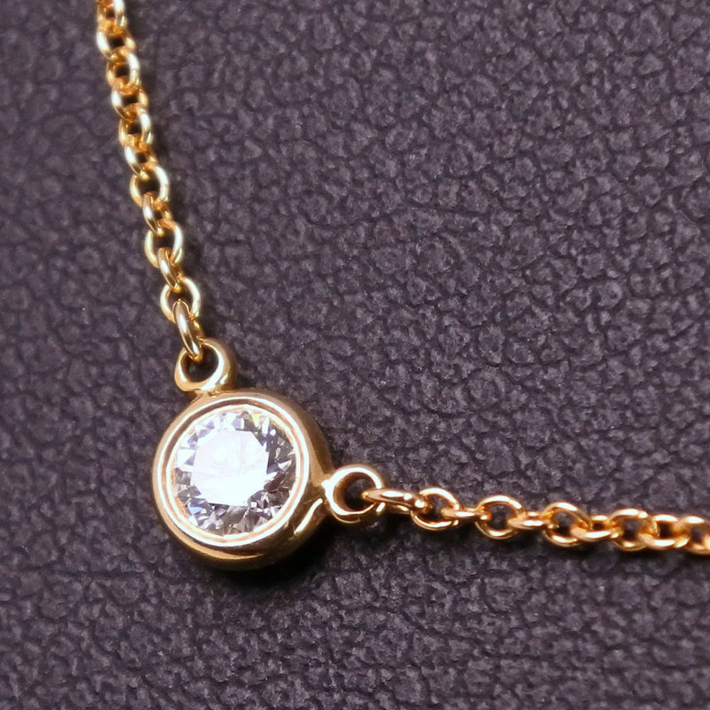 [TIFFANY & CO.] Tiffany Viser Yard 0.12ct Necklace K18 Yellow Gold x Diamond Ladies Necklace A Rank