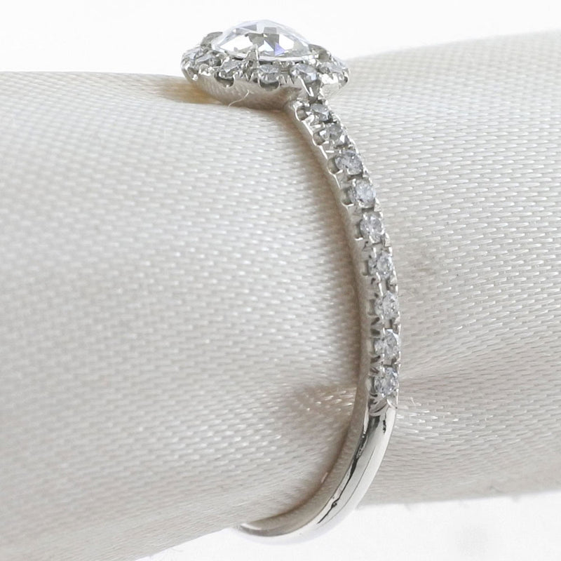 [Ahkah] Archer Vivien Rose Ring / Ring PT900 Platinum X Diamond No. 8.5 0.3 Damas grabadas Anillo / anillo A+Rango
