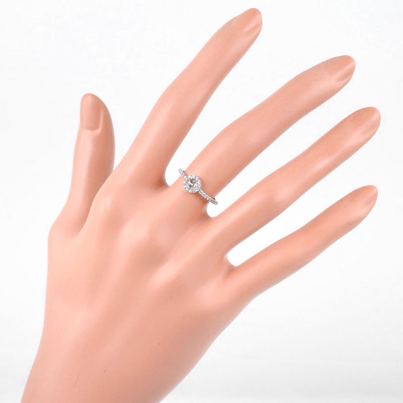 [AHKAH] Archer Vivien Rose Ring / Ring Pt900 Platinum x Diamond No. 8.5 0.3 engraved Ladies Ring / Ring A+Rank