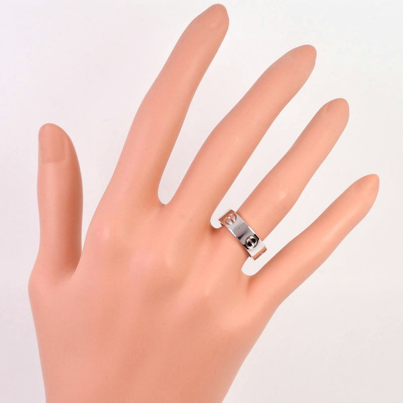 [Cartier]卡地亚爱情戒指 /戒指K18白金编号7.5女士戒指 /戒指A级