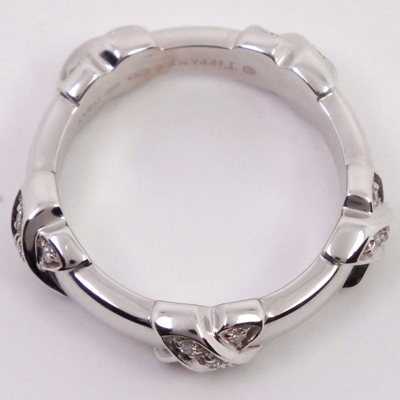 [TIFFANY & CO.] Tiffany 9.5 Ring / Ring Signature K18 White Gold x Diamond Ladies A-Rank