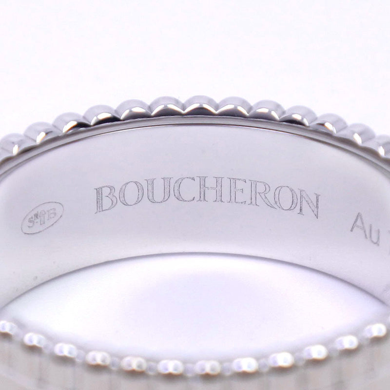 [Boucheron] Busheron Cattle Small Ring / Ring K18 Gold White No. 14 Damas Anillo / Anillo A+Rango