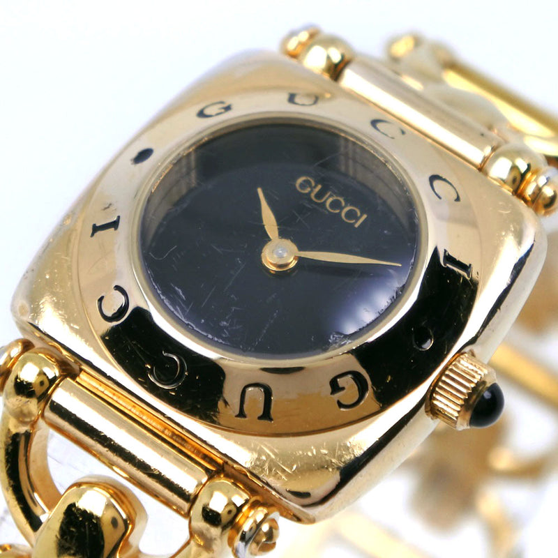 [GUCCI] Gucci Watch 6400L Gold Plating Quartz Analog Ladies