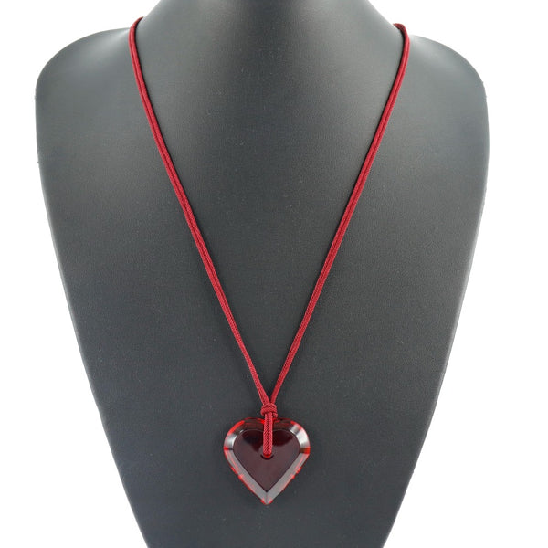 [Baccarat] Baccarat Heart Crystal Red Ladies Collar