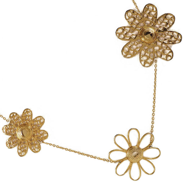 Collar de damas de recubrimiento de oro del entrenador Flower Flower Flower Flower