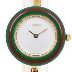 GUCCI】グッチ チェンジベゼル 11/12.2 金メッキ ゴールド クオーツ