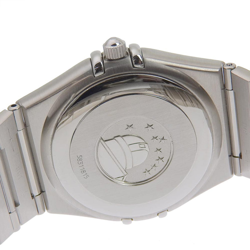【OMEGA】オメガ コンステレーション パーペチュアルカレンダ﻿ー 1552.40 ステンレススチール クオーツ メンズ 黒文字盤 腕時計