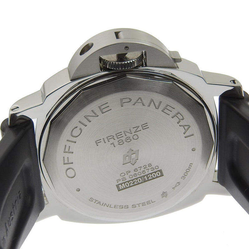【PANERAI】パネライ
 ルミノール・マリーナ PAM00005/OP6728 ステンレススチール×ラバー 黒 手巻き メンズ 黒文字盤 腕時計
A-ランク