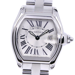 [Cartier] Cartier Roadster SM W62016V3 Stainless steel Quartz Analog display Ladies Silver Dial Watch