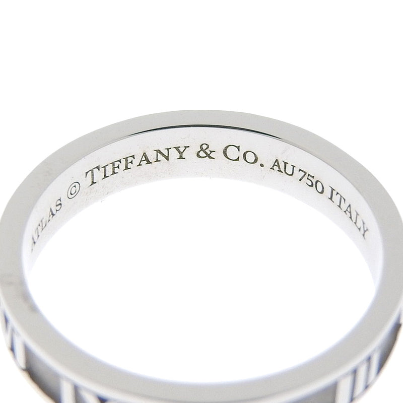 [TIFFANY & CO.] Tiffany Atlas K18 White Gold No. 12.5 Ladies Ring / Ring SA Rank