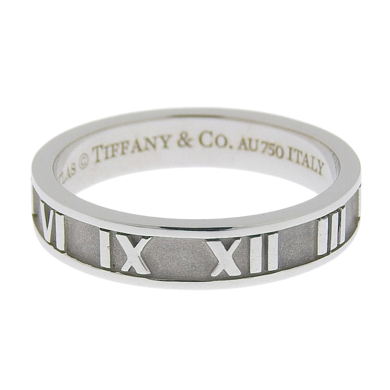 [Tiffany & Co.] Tiffany Atlas K18 White Gold No. 12.5 Ladies Ring / Ring SA Rank