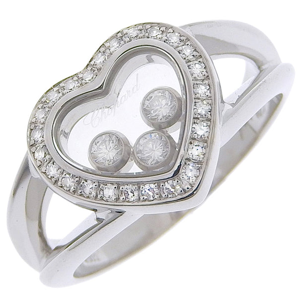 [Chopard] Chopard Happy Diamond Heart 82/4502 K18 White Gold X Diamond 14 Ladies Ring/Ring SA Rank
