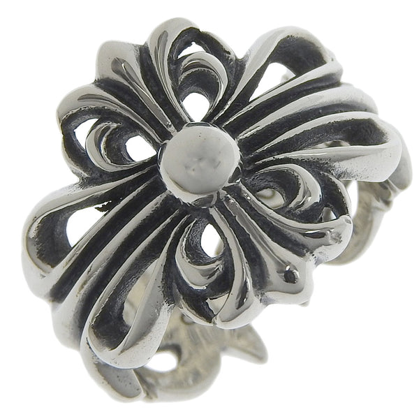 [Corazones cromados] Corazones cromados Double Floral Cross 92/08 Silver 925 12 Unisex Ring/Ring A+Rank