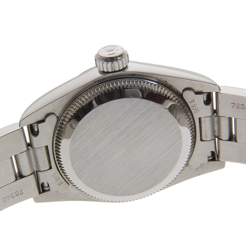 【ROLEX】ロレックス
 オイスターパーペチュアル 67180 ステンレススチール 自動巻き レディース 黒文字盤 腕時計
A-ランク