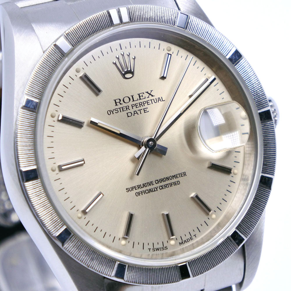 ROLEX】ロレックス デイト 15210 ステンレススチール 自動巻き メンズ
