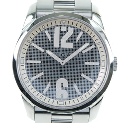 【BVLGARI】ブルガリ ソロテンポ ST42S ステンレススチール シルバー クオーツ アナログ表示 メンズ 黒文字盤 腕時計