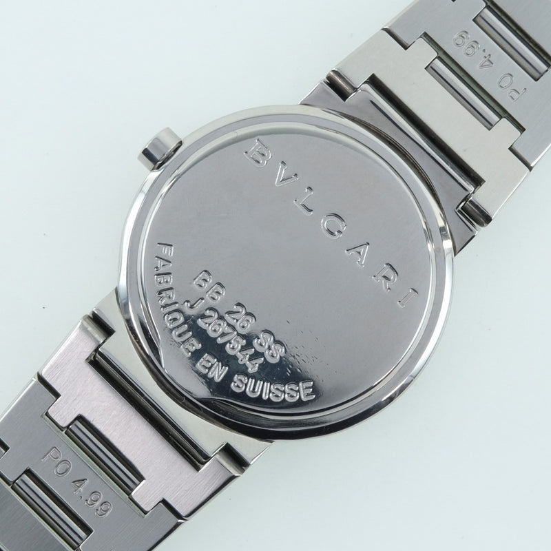 【BVLGARI】ブルガリ
 ブルガリブルガリ BB26SS 腕時計
 ステンレススチール クオーツ レディース シルバー文字盤 腕時計
A-ランク