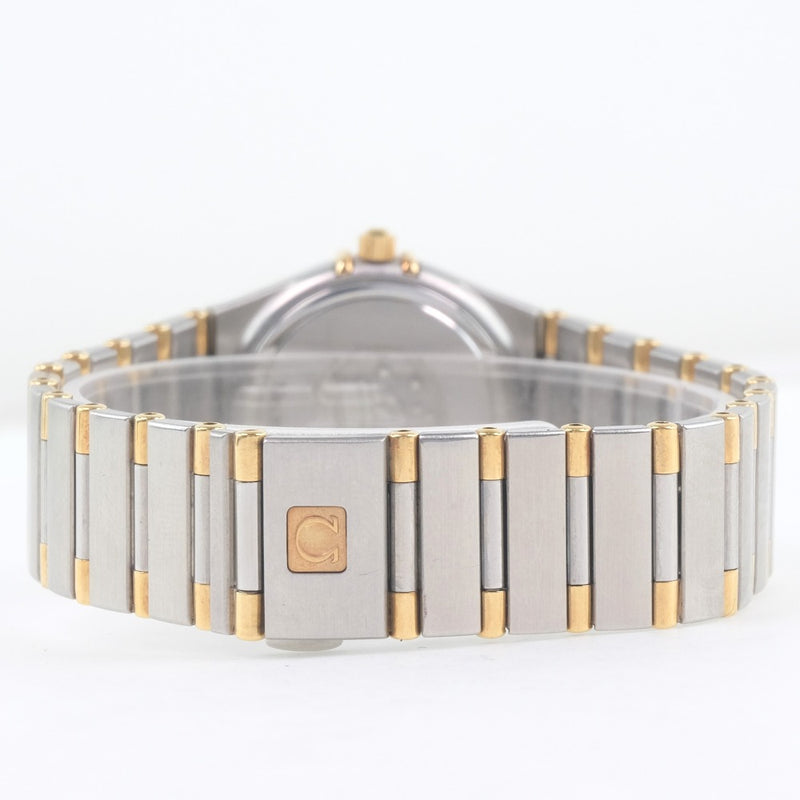 [Omega] Omega Constellation 1372.30 Reloz de acero inoxidable Silver/Gold Quartz Ladies White Dial Dial Watch