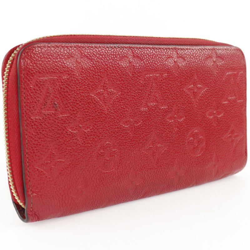 [LOUIS VUITTON] Louis Vuitton Zippy Wallet M61865 Monogram Amplant Three Red SP1129 Engraved Ladies Long Wallet B-Rank