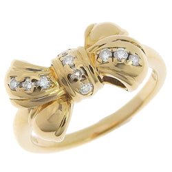 [Tasaki] Tasaki Heart K18 Oro amarillo X Diamante No. 9 0.14 Damas grabadas Anillo / anillo SA Rango