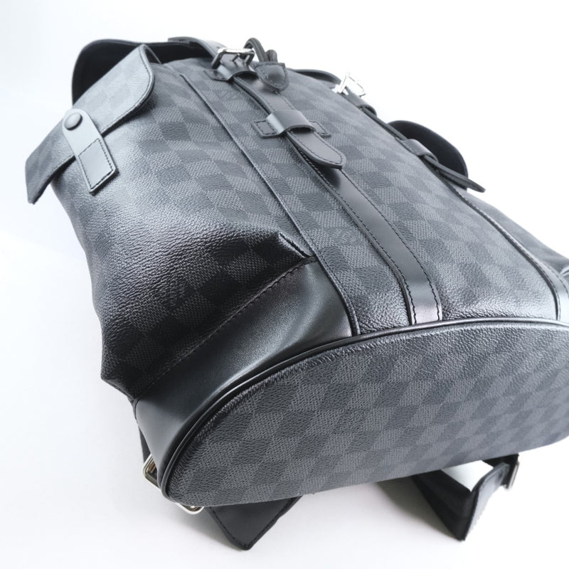 Louis Vuitton Christopher Damier Graphite Backpack Rucksack Men Bag Black
