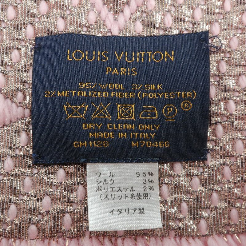 【LOUIS VUITTON】ルイ・ヴィトン
 エシャルプ ロゴマニア M70466 マフラー
 ウール×シルク×ポリエステル ピンク レディース マフラー
Aランク