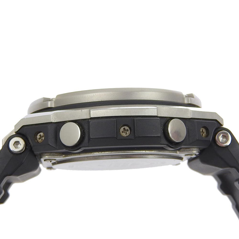 [CASIO] Casio G shock GST-W110 Stainless Steel x Rubber Quartz Anadisy L display Men Black Dial Watch A-Rank