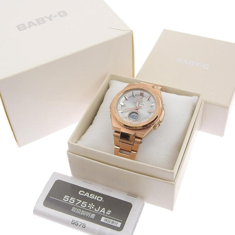 CASIO] Casio Baby-g MSG-W200DG Stainless steel solar watch