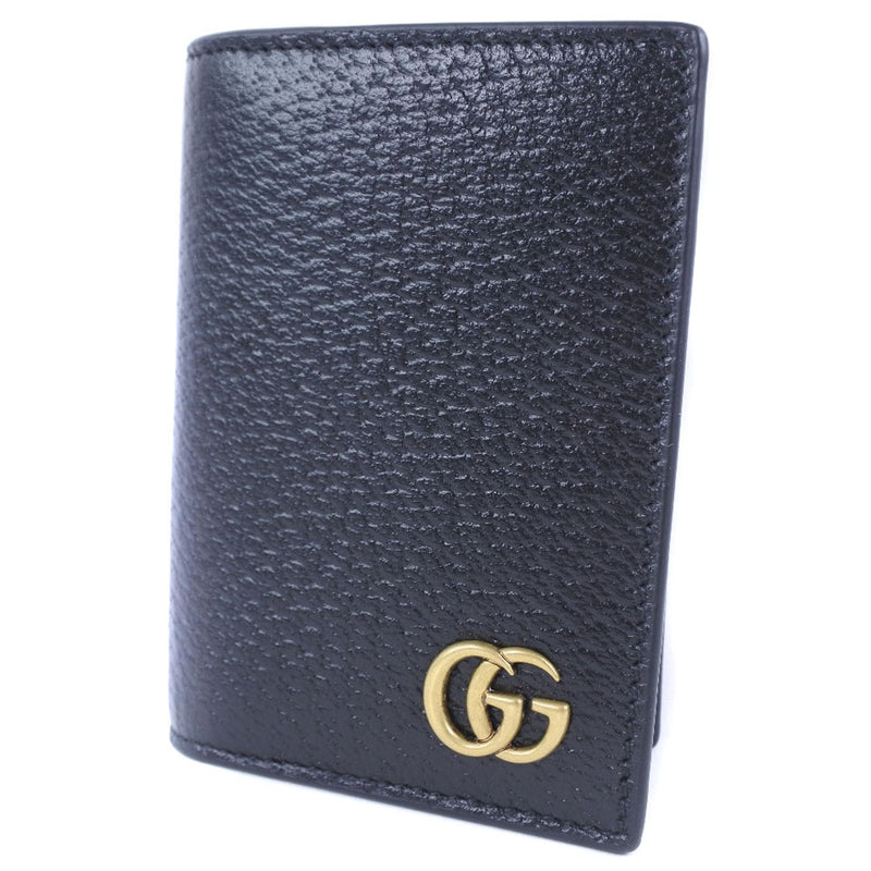 GUCCI] Gucci Business card holder GG Marmont 428737 Calf Black