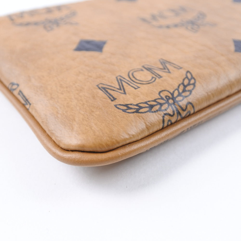 MCM] M Sea M MXK CSVI01 Co001 Leather tea unisex coin case S rank