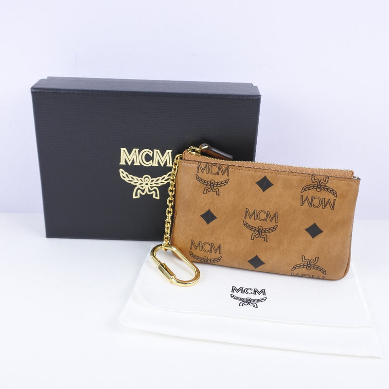 MCM] M Sea M MXK CSVI01 Co001 Leather tea unisex coin case S rank 