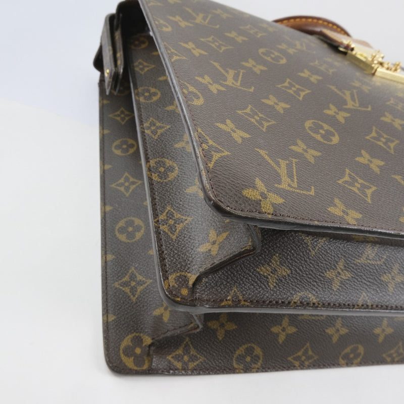 Louis Vuitton] Louis Vuitton Celviet Fel Moir Briefcase M53305 Business Bag  Monogram canvas tea RI0041 engraved men's business bag – KYOTO NISHIKINO