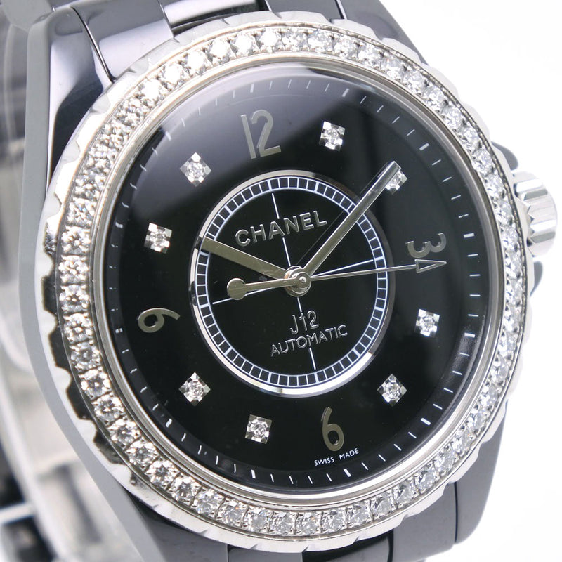 Chanel J12 Black Ceramic 38mm Unisex Automatic Diamond watch H0950   NEOFASHION