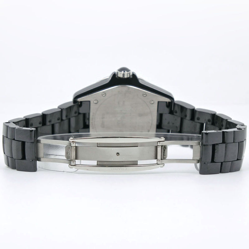 [CHANEL] Chanel J12 Diamond Besel H3109 Watch Ceramic x Diamond Automatic Men's Black Dial Watch A Rank