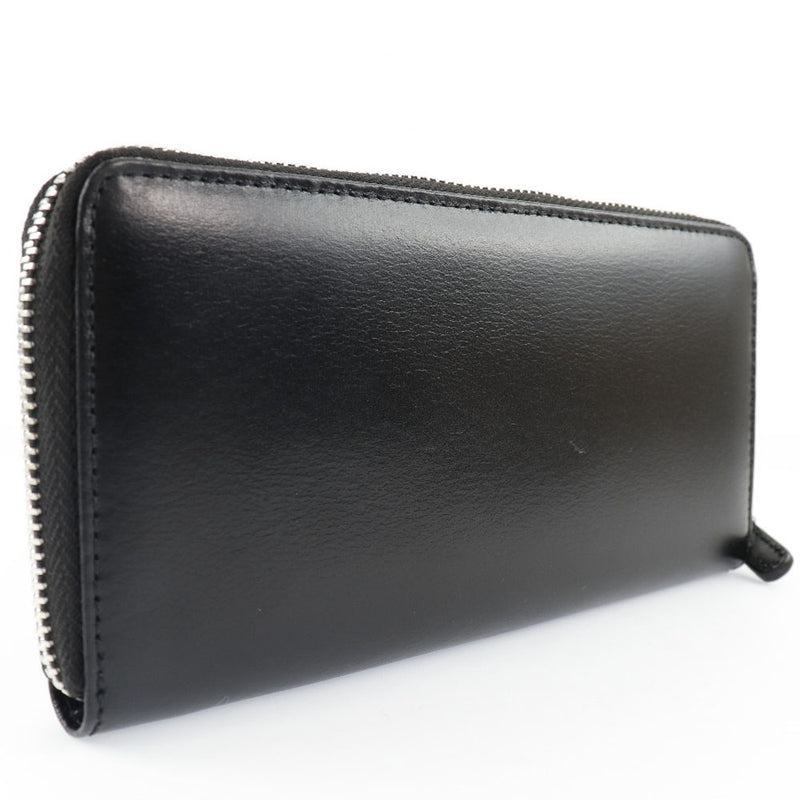 [Hanes] Haines Long Wallet Cow Whide Black Sproning Men A Rank