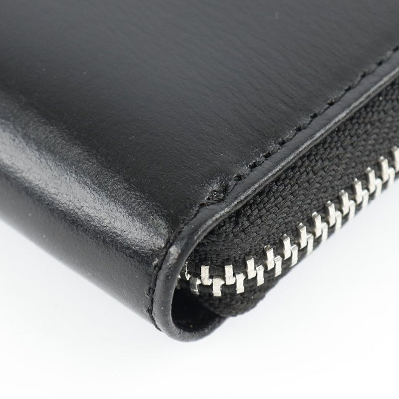[Hanes] Haines Long Wallet Cow Whide Black Sproning Men A Rank