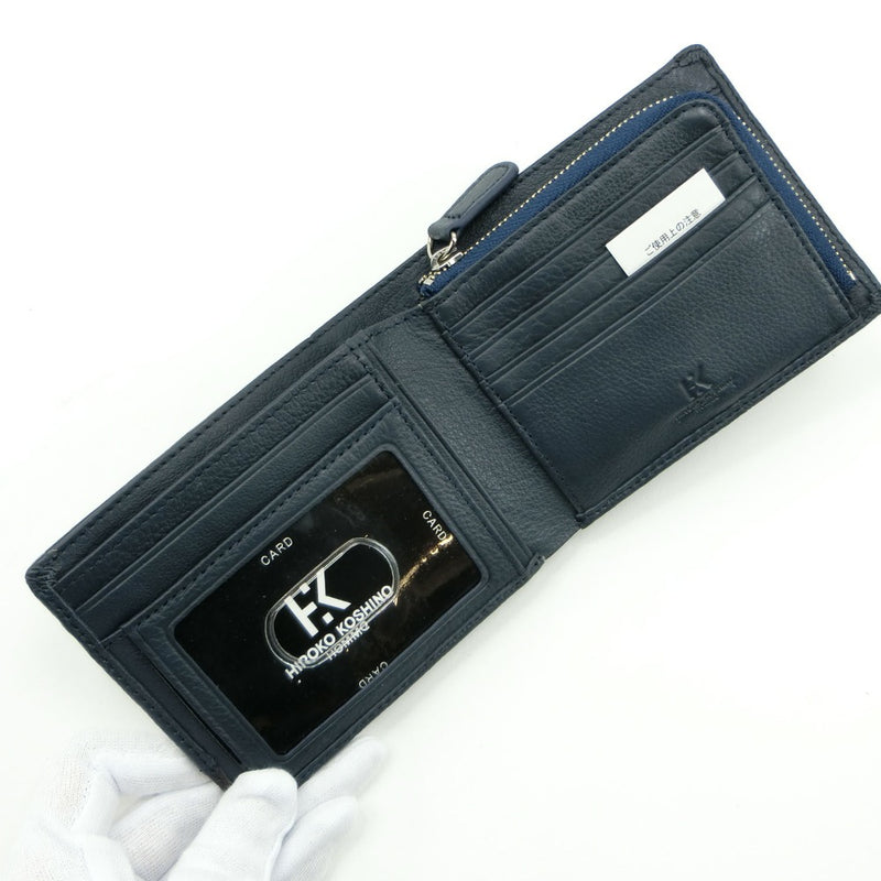 【HIROKO KOSHINO】ヒロコ・コシノ
 HH-AN005 牛革 紺 メンズ 二つ折り財布
Sランク