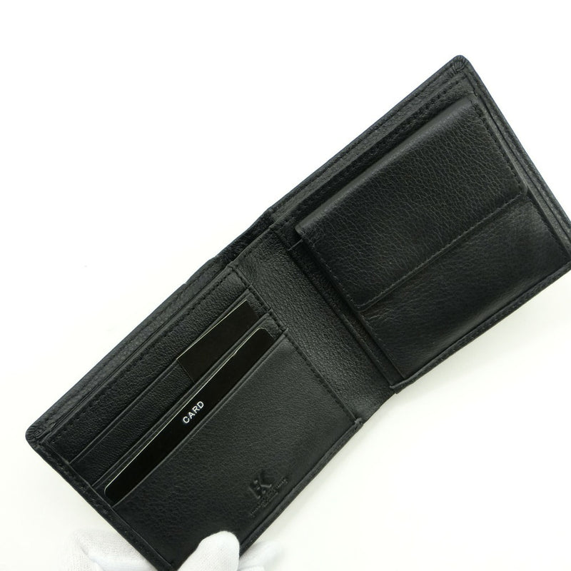 [Hiroko Koshino] Hiroko Koshino Cowhide Black Men 's Bi -Fold Wallet S Rank