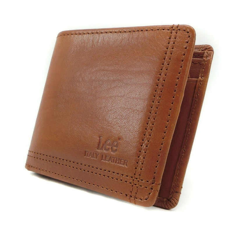 [Lee] Lee Cowhide Camel Men's Bi-fold Wallet A-Rank