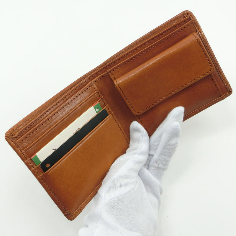 [Lee] Lee Cowhide Camel Men's Bi-fold Wallet A-Rank