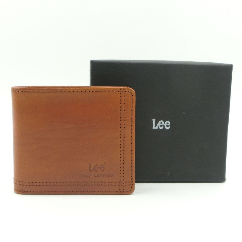 【Lee】リー
 牛革 キャメル メンズ 二つ折り財布
A-ランク