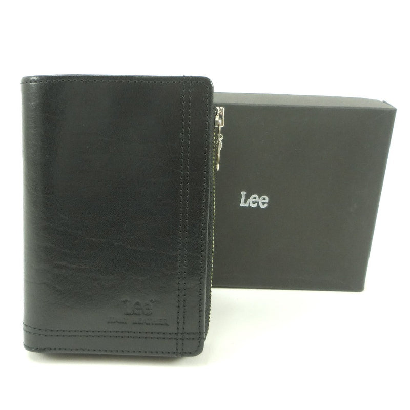 【Lee】リー
 牛革 黒 メンズ 二つ折り財布
Sランク